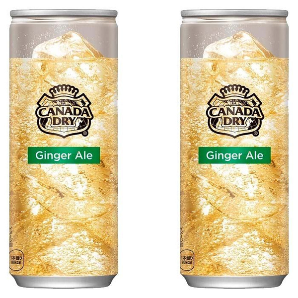 Газированный напиток Canada Dry Ginger Ale - имбирный эль (Япония), 250 ...