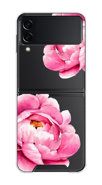 Пластиковый чехол Open Peonies на Samsung Galaxy Z Flip 3 Самсунг Z