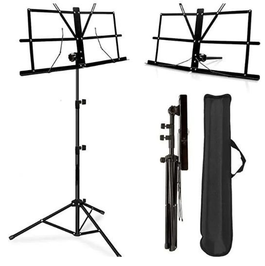 Подставка пюпитр оркестровый для нот с чехлом, складной регулируемый ...