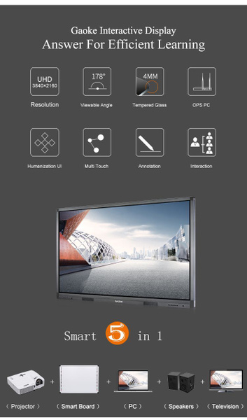 Монитор GAOKEView GK-880T/65S-A9 + компьютерный модуль OPS I5 65 ...