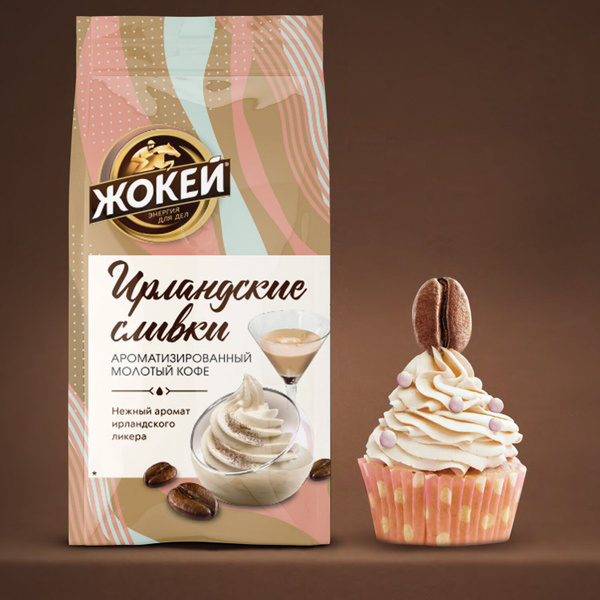 ЖОКЕЙ Ирландские сливки 150г.кофе мол.жар.аром. 3 пачки. - купить с ...