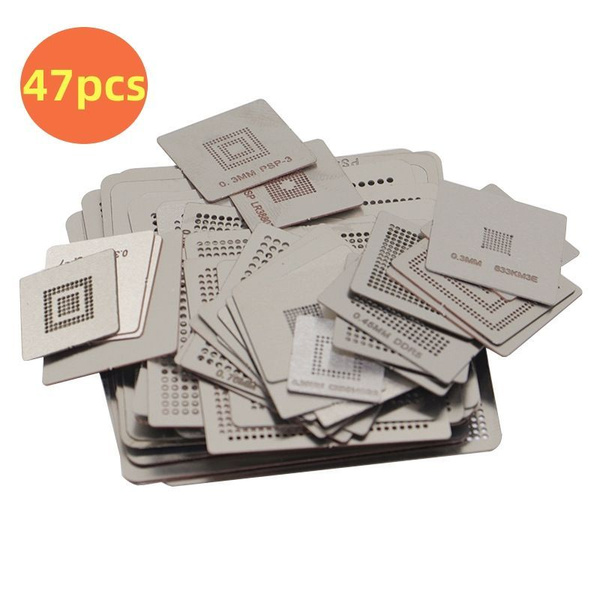 Набор трафаретов для реболлинга BGA Flux для чипов из стальной сетки из ...