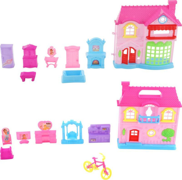 Игровой набор Кукольный домик Bigga, 8 предметов / Дом для куклы ...