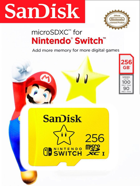 SanDisk Карта памяти Nintendo Switch 256 ГБ (SDSQXAO-256G-GN3ZN ...