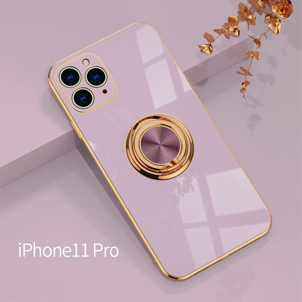 Гальванический чехол для Iphone 11 Pro с Кольцо Держатель ( Айфон 11 ...