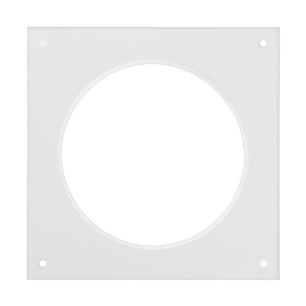 Фланец ZEIN Люкс ЛФ120, выход d 120 мм, присоеденительный, квадратный ...