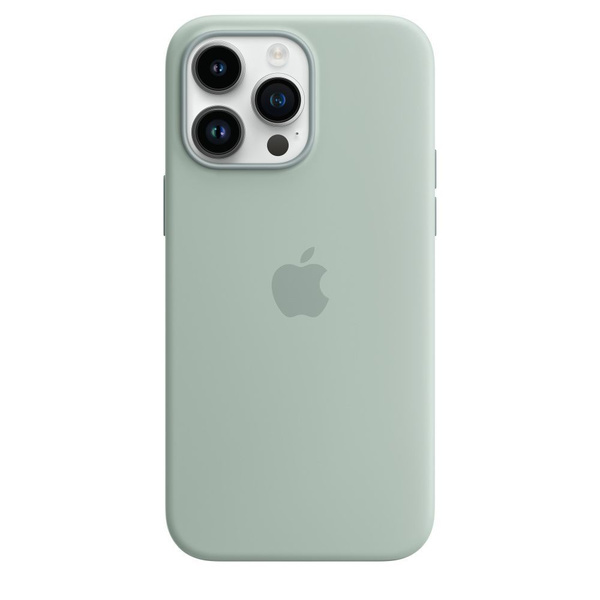 Силиконовый чехол для iPhone 14 Pro Max Мятный, soft-touch чехол на ...