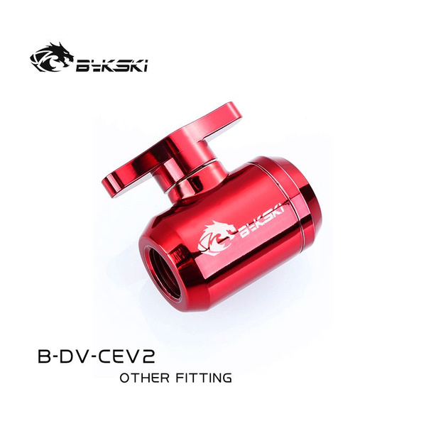 Bykski B-DV-CEV2, разъем для охлаждения ПК, клапан слива воды с ручным ...