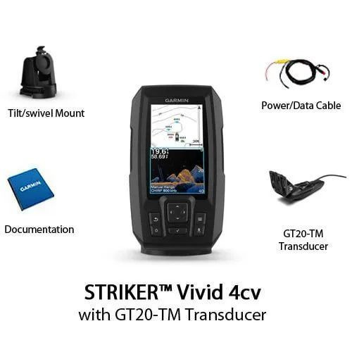 Garmin vivid 4cv с датчиком gt20. Эхолот Garmin Striker vivid 4cv gt20-TM. Garmin Striker vivid 4. Гармин 4 вивид датчик gt20. Эхолот Garmin Striker vivid 5cv с датчиком gt20-TM схема.