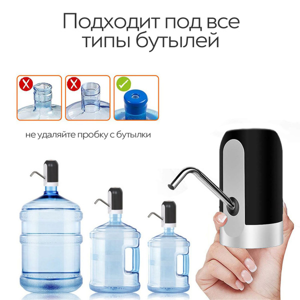 Помпа для воды/ ручной насос механический/ на бутыль 19 литров - купить ...