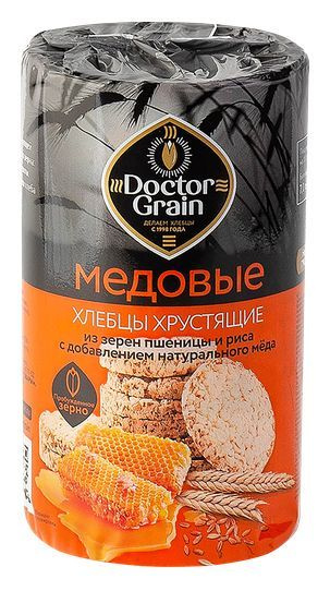 Хлебцы DOCTOR GRAIN Доктор Граин медовые, 80г - купить с доставкой по ...
