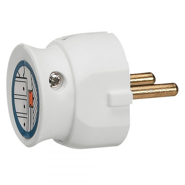 Legrand Элиум Белый Вилка 2Р, 16А, пластик ультраплоская, 050183 ...