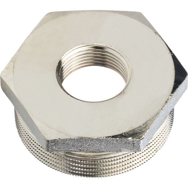 Футорка никелированная 1"1/2X3/4" 10 шт сантехническая для труб и Фум ...