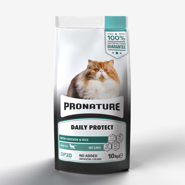 PRONATURE Daily Protect корм для кошек, с курицей 10 кг - купить с ...