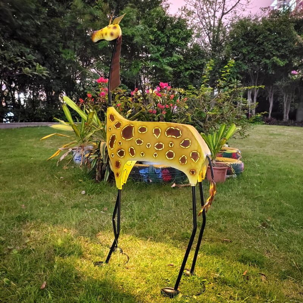 садовые фигурки,фигурка садовая,Жираф с подсветкой,48*19*92cm, На газон ...