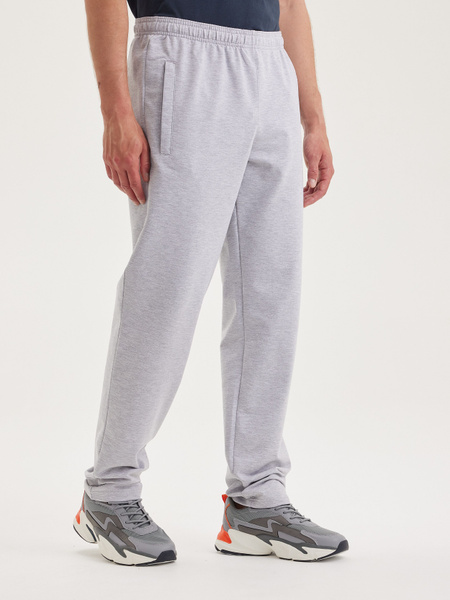 Брюки Мужской LAINA серый металлик Футер двухнитка Повседневный, размер ...