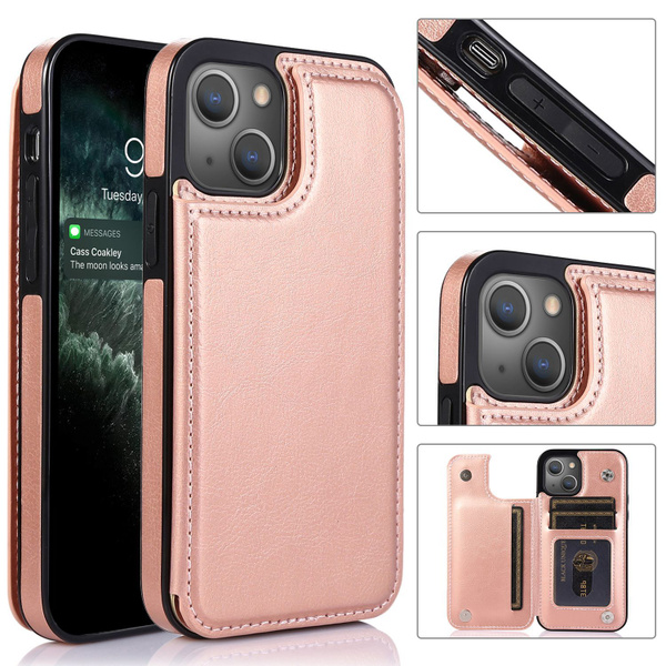 IKOOKEG Кожаный чехол для Apple iPhone 13 (Эпл Айфон 13) Кожа высокого ...
