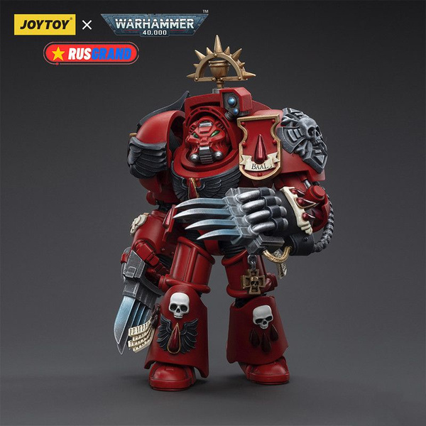 JOYTOY SPACE MARINES - Blood Angels Captain With Jump Pack - 1/18 - Warhammer 40 EUR 52,21 - ES