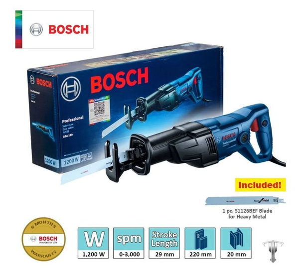 Сабельная пила BOSCH, Professional GSA 120 купить на OZON по низкой ...