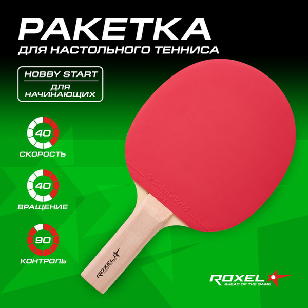 Ракетка для настольного тенниса Roxel Hobby Start, прямая - купить с ...