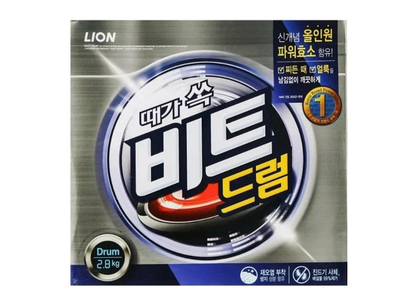 Lion Beat Drum Стиральный порошок с пальмовым экстрактом автомат 2,8 кг ...