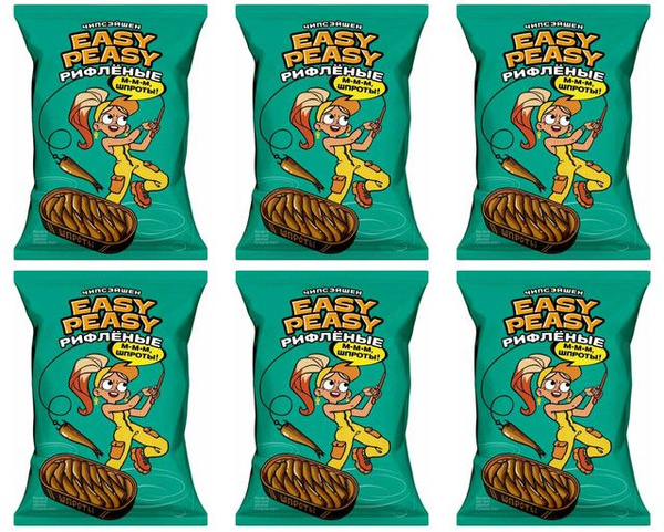 Easy Peasy Чипсы, шпрот, 50 г, 6 уп - купить с доставкой по выгодным ...