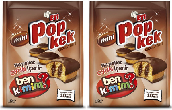 Мини-кексы Eti Popkek с молочным шоколадом, 2 уп по 180 г - купить с ...