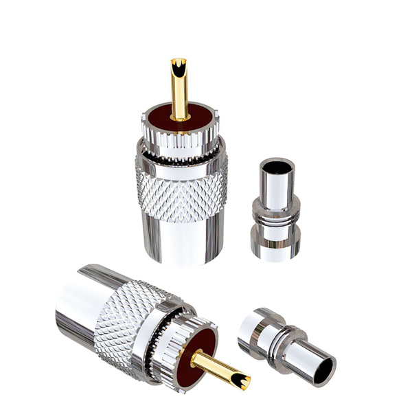 Разъем антенный PL-259 для рации, с редуктором для кабеля RG213, RG8 ...