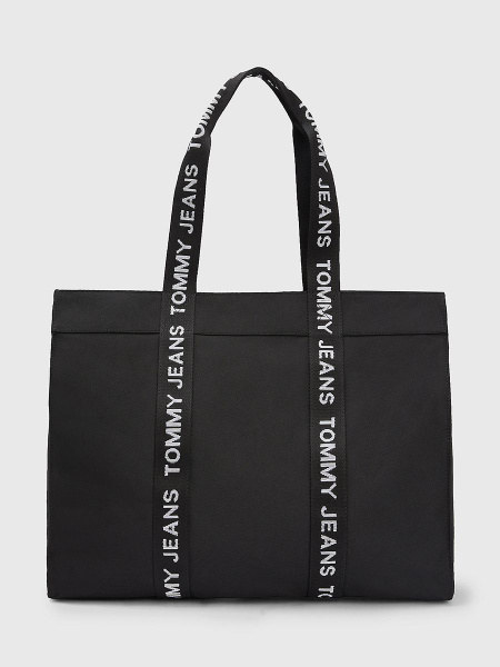 Сумка-шоппер женская Tommy Jeans Essential Tote, AW0AW14549_0GJ, черный ...