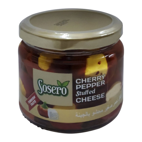 Красный перец "Черри" фаршированный творожным сыром (в масле), "Sosero ...