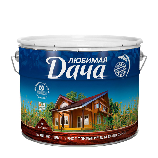 Пропитка для дерева Любимая Дача, цвет "Груша", текстурная ...