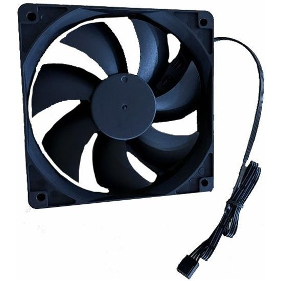 Вентилятор для корпуса Foxline FL-F90PWM, 90мм, 27 дБ, 36 CFM, 4pin PWM ...