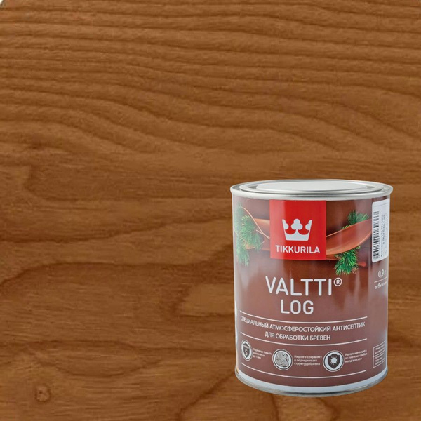 Характеристики Антисептик для бревен Tikkurila Valtti Log (0,9л) тик ...