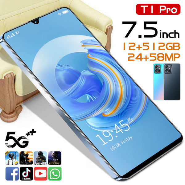 Смартфон T1 Pro с большим объемом памяти HD фотографии Экран Waterdrop ...