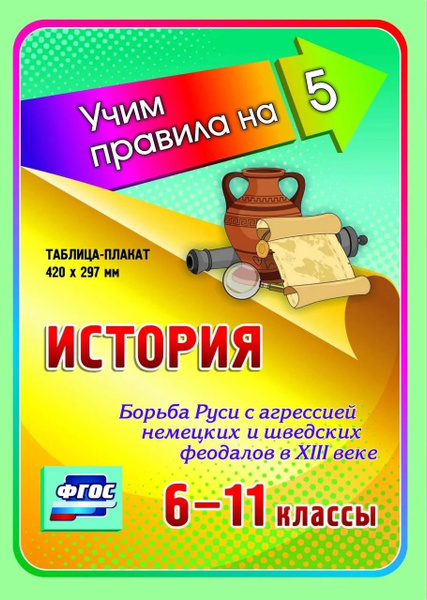 История. Борьбаси с агрессией немецких и шведских феодалов в XIII веке ...