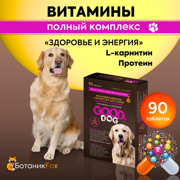 Витамины БИО для собак кожи и шерсти, для аппетита "ЗДОРОВЬЕ И ЭНЕРГИЯ ...