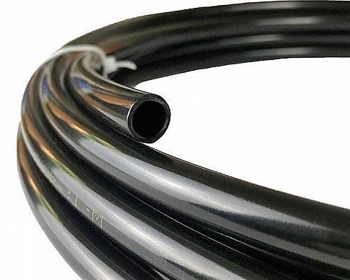 Трубка пневматическая ПНД полиэтиленовая 12 x 10 mm 10 метров Черная ...