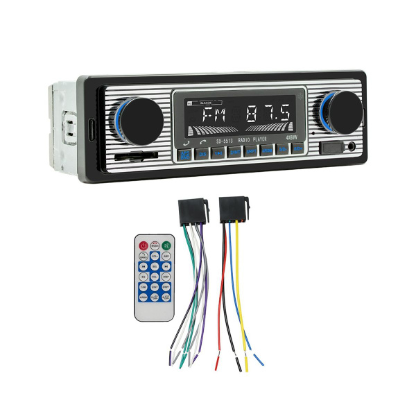 Автомобильный радиоприемник с Bluetooth, 60 Вт, MP3-плеер, подключаемый ...