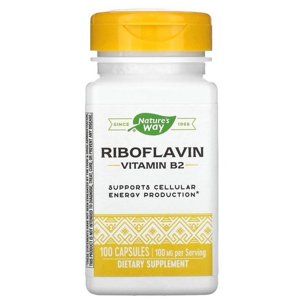 Витамин В2 Рибофлавин 100мг Nature's Way, Riboflavin Vitamin B2 100 ...