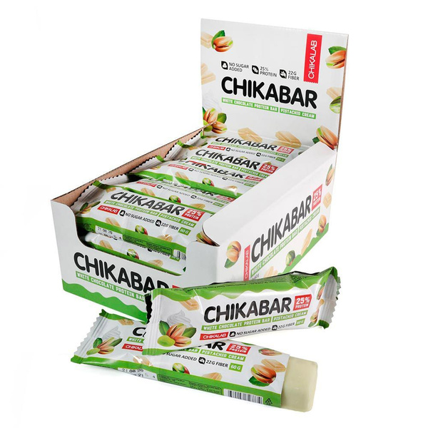 Батончик Chikalab 60г Фисташковый крем - купить с доставкой по выгодным ...