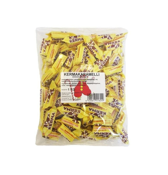 Конфеты Коровка молочная карамель KERMAKARAMELLI 1000 г (из Финляндии ...