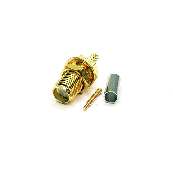 Разъем ВЧ RP-SMA RG- 174 female (гнездо обжимное) - 2 штуки - купить с ...