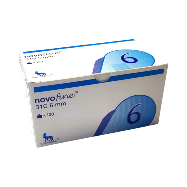 иглы для шприц ручек новофайн 6 мм 31g 100шт. novofine - купить с ...