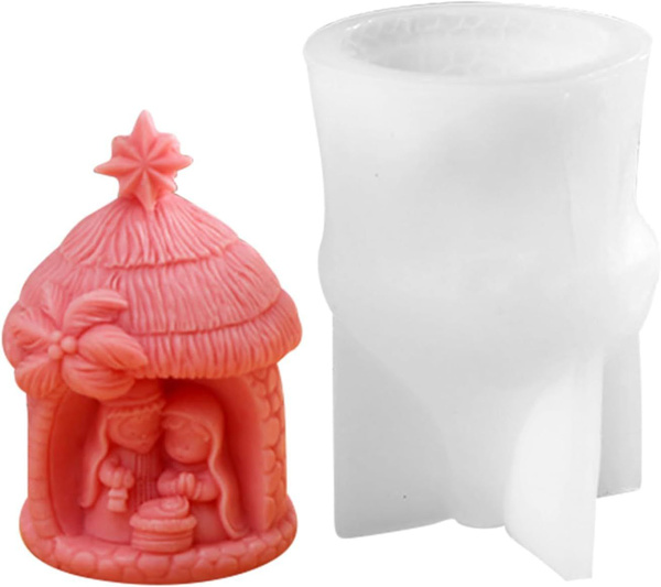 Прозрачная силиконовая форма, вертеп, клей своими руками, подходит для ...