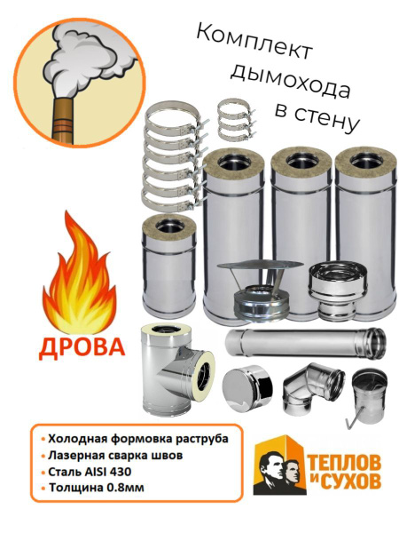 Комплект Дымохода 150 Сэндвич Купить