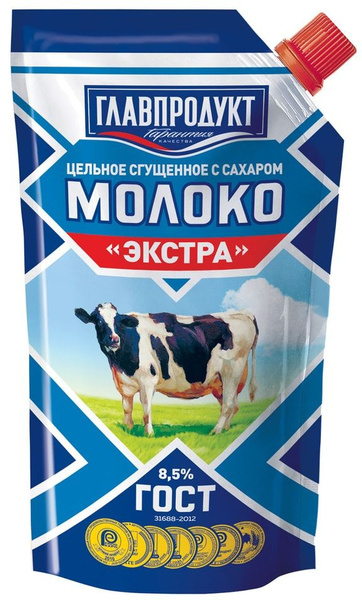 Молоко сгущенное Главпродукт 8.5% 270г х1шт - купить с доставкой по ...