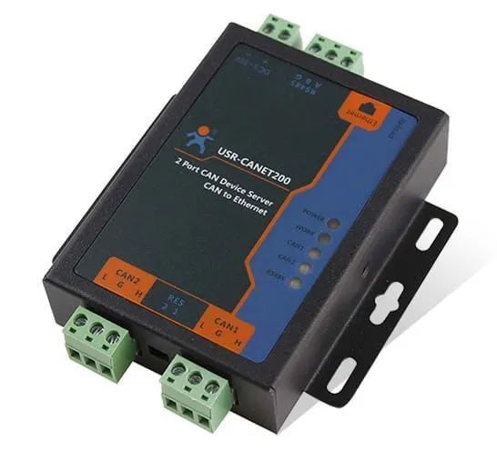 Преобразователь интерфейсов CAN/Ethernet/RS485 USR IoT USR-CANET200 ...