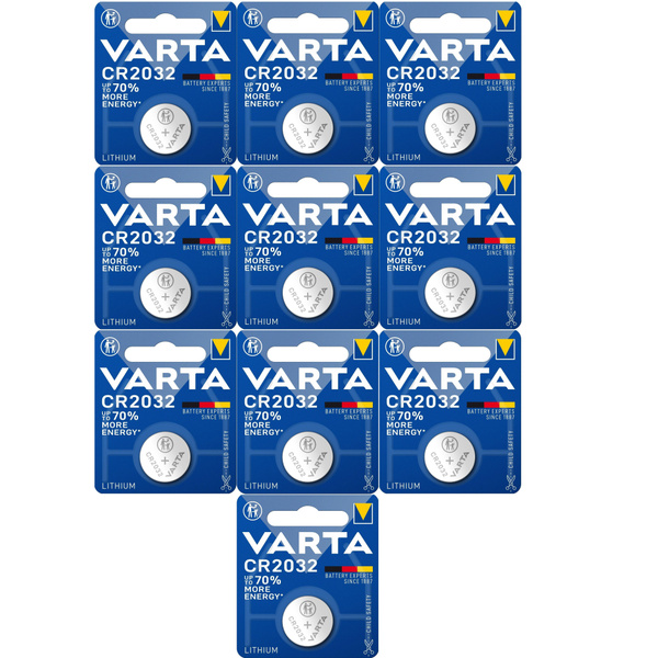 Varta Батарейка CR2032, Литиевый тип, 3 В, 10 шт - купить с доставкой ...