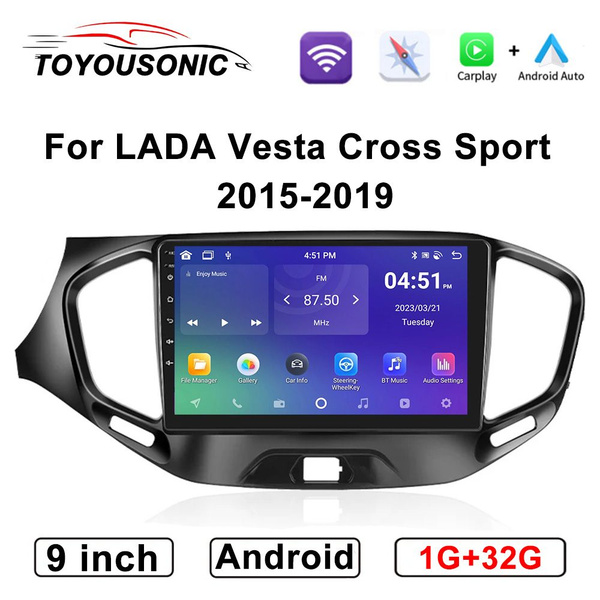 Штатная магнитола 1+32 Гб для Лада Веста/Lada Vesta 2015-2019 2-2 DIN ...