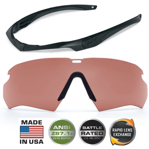 Очки тактические для стрельбы ESS Crossbow One Black Copper(медный ...